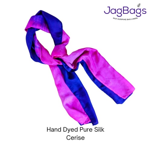 JagBag Long Silk Scarf - Cerise